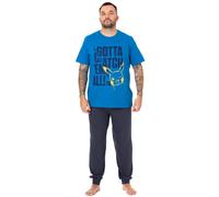Pokemon Bleu Pikachu Ensemble pyjama à manches courtes et jambes longues Homme