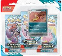 JCC Pokémon : Blister de 3 boosters Baggaïd Écarlate et Violet - Aventures Ensemble (3 boosters et 1 Carte Promo Brillante)