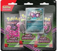 Pokémon: Blister de 3 boosters Pêchaminus Écarlate et Violet - Fable Nébuleuse du JCC Pokémon (3 boosters et 1 Carte Promo Brillante)