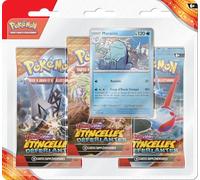 Pokémon: Blisters de 3 boosters Maraiste Écarlate et Violet - Étincelles Déferlantes du JCC Pokémon (3 boosters et 1 Carte Promo Brillante)