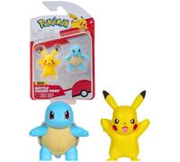 Pokemon Boîte 2 Mini Figurine 5cm Pikachu Et Squirtle Originaux Bataille Pack