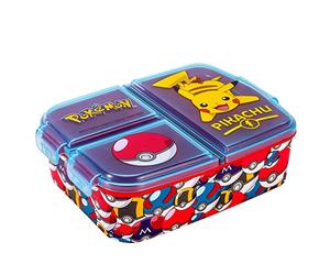 Pokémon Boîte à repas rectangulaire à compartiments multiples pour enfants Sans BPA