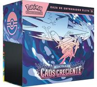 Pokémon: Boîte Dresseur Élite de mégaévolution - Chaos Croissant (1 Carte avec Illustration agrandie, 9 enveloppes améliorées et Accessoires de qualité supérieure)