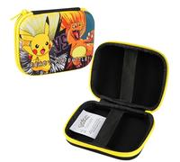 Pokemon Boite Rangement Cartes, Classeur Carte Etui Rigide Zippé 200+ Cartes Idee Cadeau pour Gamer