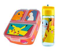 Pokémon Boite Repas avec Compartiments et Gourde Enfant - Idéal pour École et Sortie