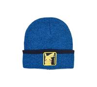 Pokémon Bonnet enfant garçon - Pikachu Beanie avec revers - Bonnet d'hiver chaud en tricot