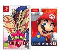Pokémon Bouclier [Nintendo Switch] + Nintendo eShop Carte 15 EUR [Download Code]