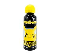 Pokemon Bouteille Réutilisable, Pikachu Conception en Aluminium Résistant, Bouteille D'eau pour Enfants, Bouteille de Voyage, Capacité 500 ml | Noir