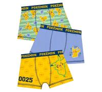 Pokemon Boxer Enfant Garcon Lot De 3, Slips Garçon Pikachu, Calecon Enfant Paquet De 3, Multicolore 6-7 Ans