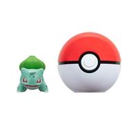 Pokémon Bulbizarre et Poké Ball Clip ‘N’ Go - Comprend Une Figurine de Combat de 5 cm et Un Accessoire Poké Ball.