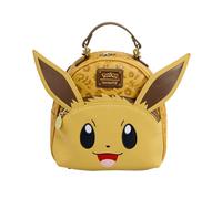 Loungefly Sac à main convertible Pokémon Eevee Cosplay double bandoulière marron Medium