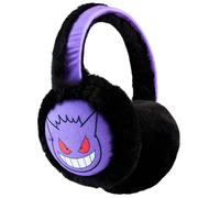 Pokemon Cache Oreilles Enfant Garçon, Charizard Gengar Cache-Oreille Chaud Peluche, Vêtement Accessoires d'Hiver, Cadeau Gamer (Violet Gengar)
