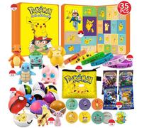 Pokémon Calendrier de l'Avent 2025 pour enfants - Coffret cadeau de Noël 24 pièces - Figurines de personnages incluent Pikachu ect