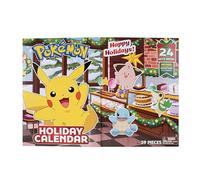 Pokémon Calendrier de l'avent 2025 – 16 fig. de combat 5 cm, finition spéciale, 8 accessoires