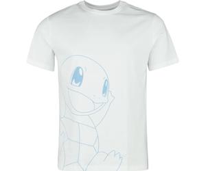 Pokémon Carapuce Homme T-Shirt Manches Courtes Blanc S 100% Coton Regular/Coupe Standard