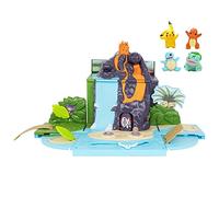 Pokémon Carry 'N' Go - Kit de Jeu volcanique avec 4 pièces de 5,1 cm - Pikachu, Charmander, Bulbasaur et Squirtle - À emporter Partout - pour Enfants Fans - Exclusivité Amazon