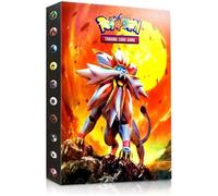 Pokémon Carte Album, Pokémon classeur pour Cartes Album Porte Cartes Pokemon Album Capacité de 240 Cartes GX EX boîte (Sun and Mood)