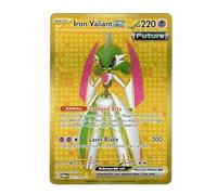 Pokemon - Carte unique Iron Valiant ex 261/182 - Paradox Rift - Hyper rare - Feuille d'or - Carte collectionner unisex - 1 pice - Lutte - 2022 - Excellent