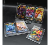 Pokémon Case Card Holder Display Collection, Game Cards Protector, Magnetic Clear Magic, Yu-Gi-Oh, Plexiglass Box, 1, 2, 3, 4/5 Slot 2