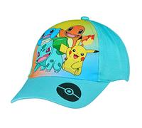 Pokemon Casquette de baseball avec fermeture Velcro réglable, bleu, 54