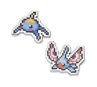 Pokémon Center Lot de 2 épingles Pokémon Pixel Surskit & Masquerain, 0, Alliage de zinc/émail dur, Pas de gemme