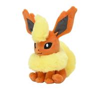 Pokemon Center Original Pokemon Fit Flareon Pyroli Flamara Plush Peluche Plüschtier