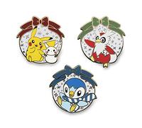 Pokémon Centre : Pokémon Snowy Holiday Pokémon Pins (lot de 3)
