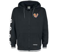 Pokémon Charmander Hombre Capucha con Cremallera Negro Regular M Negro