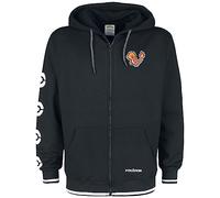 Pokémon Charmander Homme Sweat-Shirt zippé à Capuche Noir S