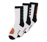 Pokemon Chaussettes 3-pack Têtes Noir & Blanc 39-42 Difuzed