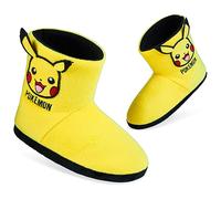 Pokémon Chaussons Enfant Garcon Pikachu Pantoufles Fantaisie Chausson Mixte Enfant 28-38 (Jaune, 34 EU)