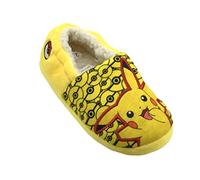 Pokemon, Chaussons Garçons ou Filles Pikachu, Jaune, Taille 3 UK, 36 EU