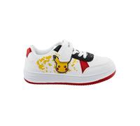 Pokémon Chaussures Garçon, Baskets Enfant Pikachu, Produit Officiel, Blanc 35
