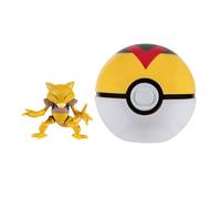 Pokémon Clip 'N' Go Abra et Level Ball - Comprend Une Figurine de Combat de 5,1 cm et Un Accessoire de Balle de Niveau