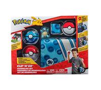 Pokémon- Clip 'N' Go Bandolier - Comprend Une Figurine de Combat Squirtle de 5 cm avec Un Ballon de Premier Ordre et des Accessoires de Balle de plongée, PKW2714, Multicolore