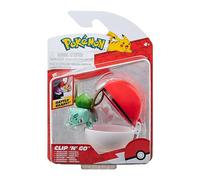 Pokémon Clip 'N' Go Bulbasaur et Poké Ball Comprend Une Figurine de Combat de 5,1 cm et Un Accessoire de Balle nid