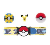 Pokémon Clip 'N' Go Ensemble de Ceinture - Comprend Une Ceinture à thème et Une Figurine de Bataille Pichu de 5,1 cm avec Poké Ball et Accessoires Quick Ball