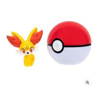 Pokémon Clip 'N' Go Fennekin Comprend Une Figurine de Combat de 5,1 cm et Un Accessoire Poké Ball