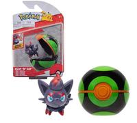 Pokémon Clip N Go - Figurine Jouet 5 cm Zorua - Figurines Pokeball - Nouvo 2023 - sous Licence Officielle Jouet
