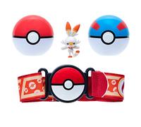 Pokémon - Clip 'N' Go Poke Ball Ceinture (Poké Ball, Great Ball et Scorbunny) W12