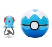 Pokémon Jouet Clip'n'Go Poké Ball Tentacool - Figurine de combat 5 cm, support et accessoire Scuba