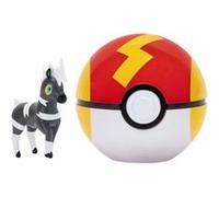 Pokémon Zébibron et Speed Ball Clip ‘N’ Go Comprend Une Figurine de Combat de 5 cm et Un Accessoire Speed Ball.