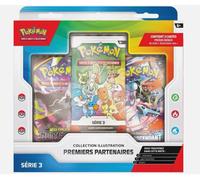 Pokémon : Collection Illustration Premiers Partenaires - Série 3 (3 Cartes Promo, 2 boosters et 1 Page d’Autocollants)
