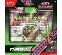 Pokémon – Coffret Illustration EV06.5 Fable Nébuleuse Scalpereur – 1 promo, 2 brillantes, 4 boosters