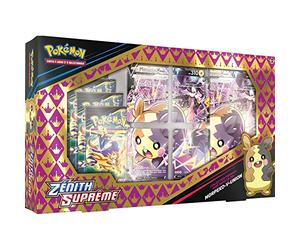 Pokemon Coffret Collection Premium avec Tapis de Jeu Zénith Suprême: Morpeko V-Union Jeu de société Cartes à Collectionner A partir de 6 Ans - Version Française EB12.5-MOR