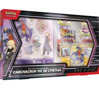 Pokémon Coffret Premium Carcharok Ex de Cynthia – 3 cartes brillantes + 6 boosters – FR Neuf scellé