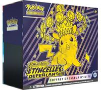 Pokémon: Coffret Dresseur d’élite Écarlate et Violet - Écarlate et Violet - Étincelles Déferlantes du JCC Pokémon (1 Carte Promo entièrement illustrée, 9 boosters et des Accessoires de Jeu Premium)