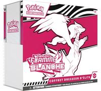 Pokémon: Coffret Dresseur d’élite Écarlate et Violet - Flamme Blanche - Reshiram (1 Carte Promo Entièrement Illustrée de Boréas, 9 Boosters et des Accessoires de Jeu Premium)