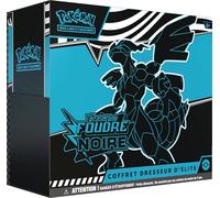 Pokémon : Coffret Dresseur d’élite Écarlate et Violet - Foudre Noire - Zekrom du JCC Pokémon (1 Carte Promo Entièrement Illustrée de Fulguris, 9 Boosters et des Accessoires de Jeu Premium)