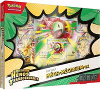 Pokémon : Coffret Méga-Évolution - Héros Transcendants - Méga-Méganium-ex (1 Carte Promo Brillante, 1 Carte Grand Format lenticulaire et 4 boosters)